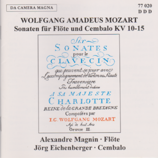 MOZART - SONATAS FOR FLUTE & HARPSICHORD