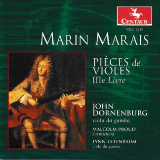 MARIN MARAIS - PIECES DE VIOLES BOOK 3